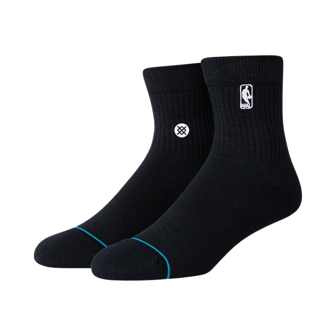 스탠스 x NBA 로고맨 쿼터 블랙(STANCE X NBA Logoman Quarter Black)