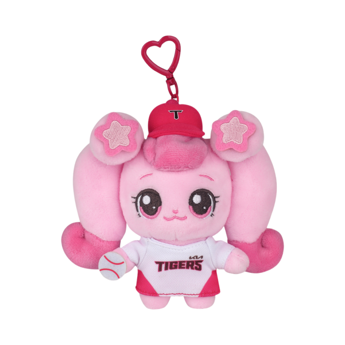 기아 타이거즈 x 캐치! 티니핑 플러시 키링 하츄핑(Kia Tigers x Catch! Teenieping Plush Keyring Heartsping)