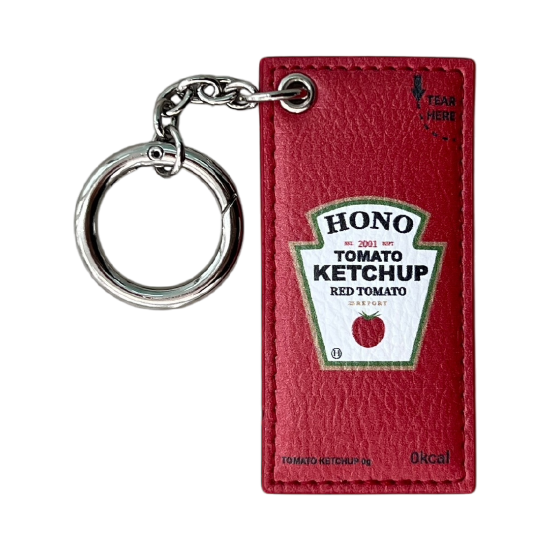 25su2 Hono Report Object Keyring Tomato Ketchup