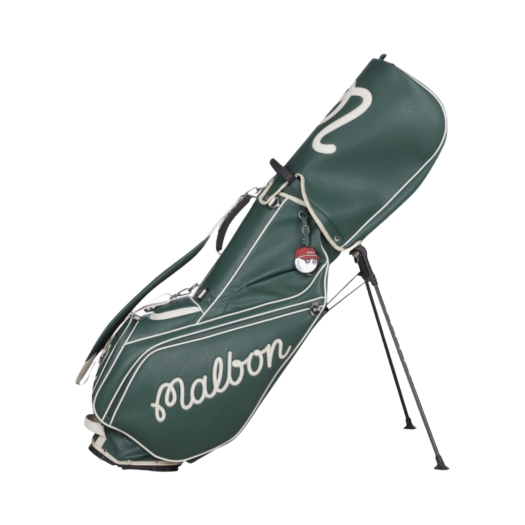 Malbon Golf Solid Point Stand Bag Green