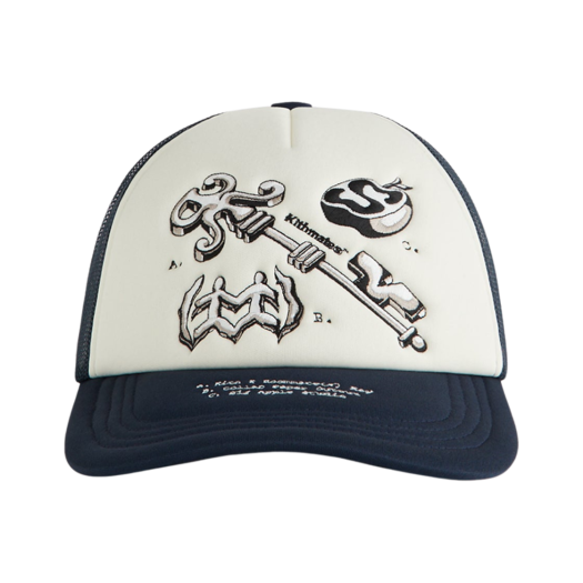KHM050879-402 Kith x Roommate Studio Nolan Trucker Hat Torpedo
