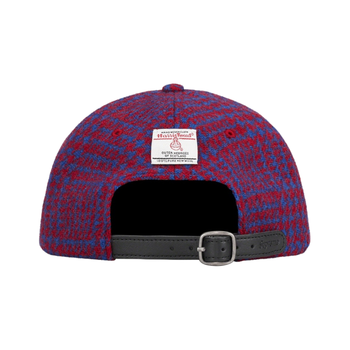 슈프림 해리스 트위드 클래식 로고 6-패널 캡 로얄 멀티 - 21FW(Supreme Harris Tweed Classic Logo 6-Panel Royal Multi - 21FW) - 2