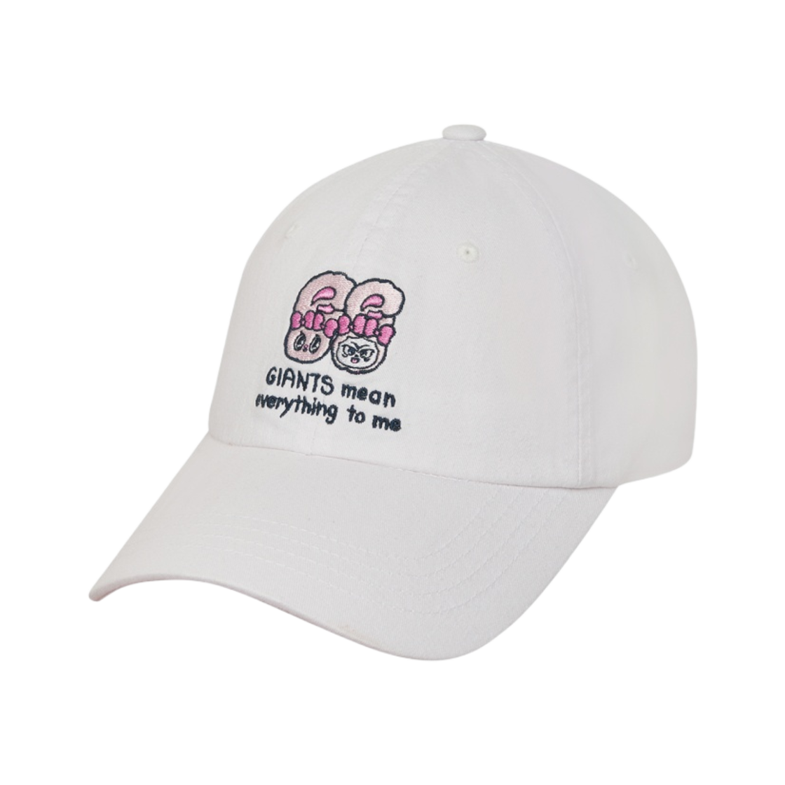 롯데 자이언츠 x 에스더 버니 캐릭터 볼캡 화이트(Lotte Giants x Esther Bunny Character Ball Cap White)