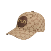 Gucci GG Canvas Baseball Hat Beige Brown