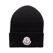 Moncler Wool Beanie Black - 23FW