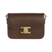 Celine Medium Triomphe Bag in Shiny Calfskin Ecorce