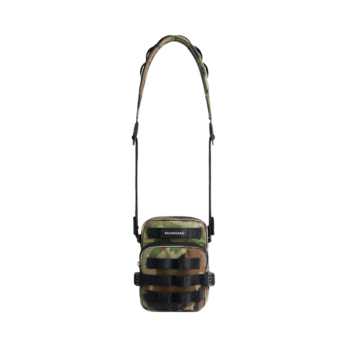 7158522AA782263 Balenciaga Army Crossbody Messenger Bag Camo Print in Dark Green