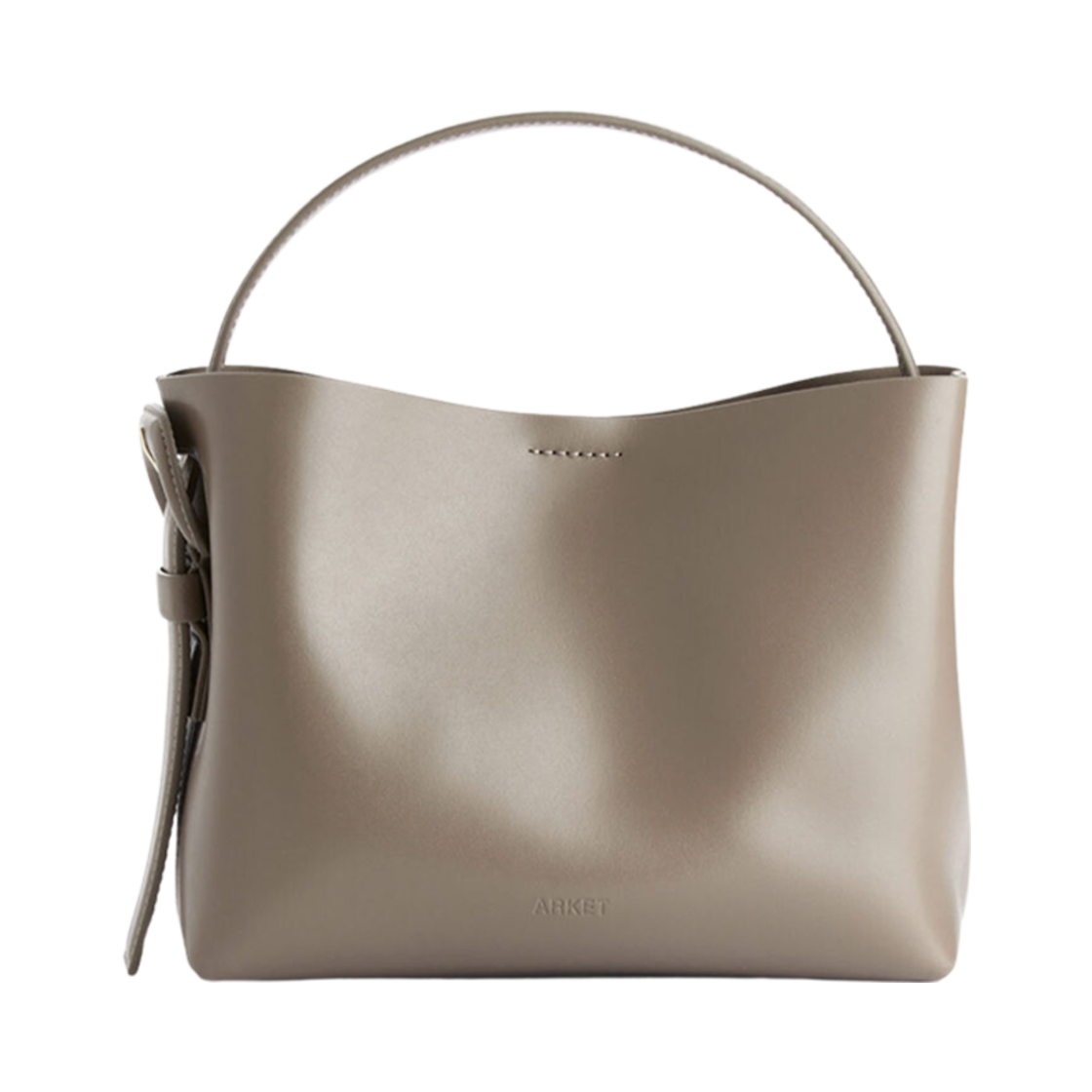 1169636-018 Arket Leather Crossbody Bag Taupe