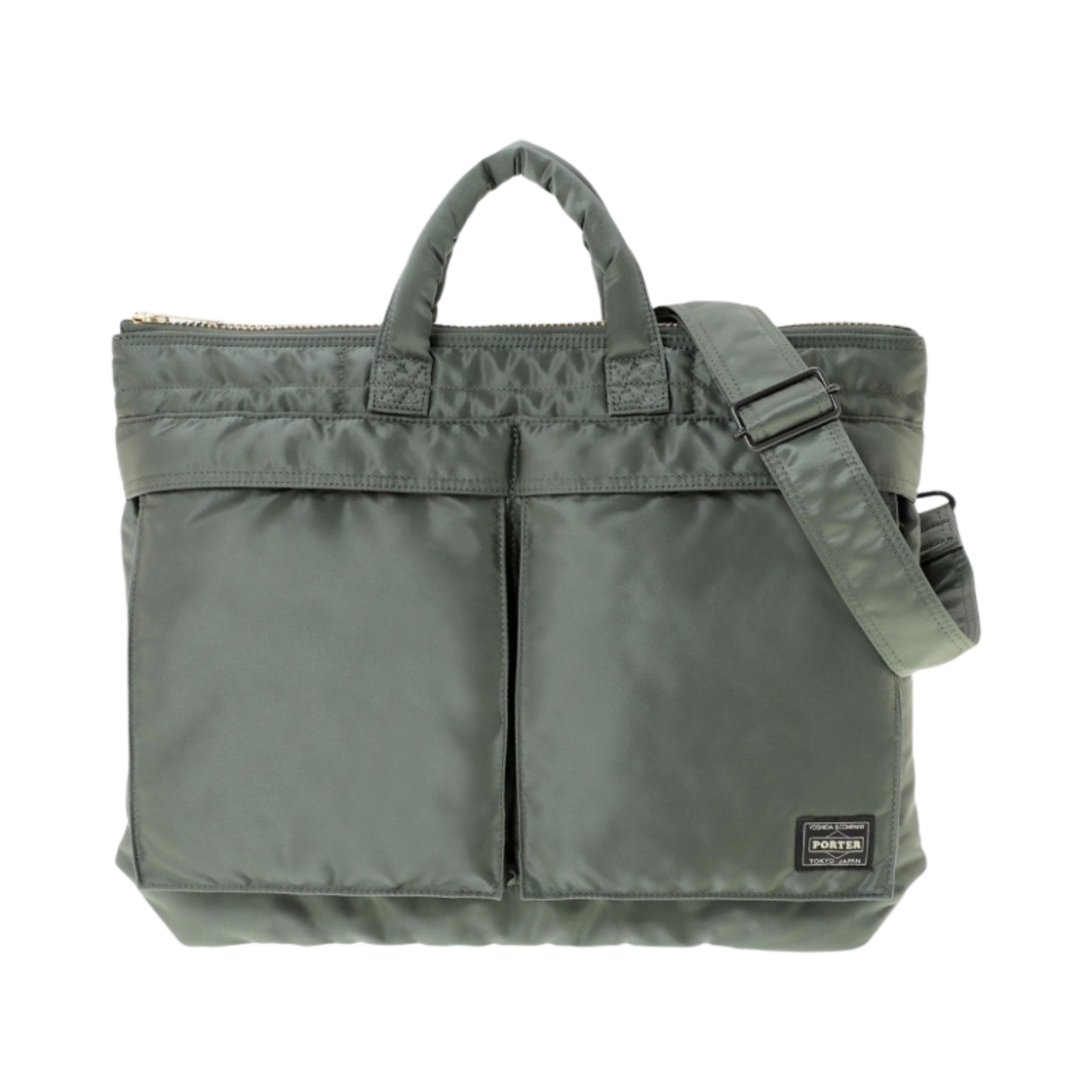 포터 올 뉴 탱커 숏 헬맷백 세이지 그린(Porter All New Tanker Short Helmet Bag Sage Green)