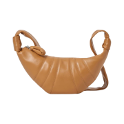 Lemaire Small Croissant Bag Soft Nappa Leather Sugar Brown