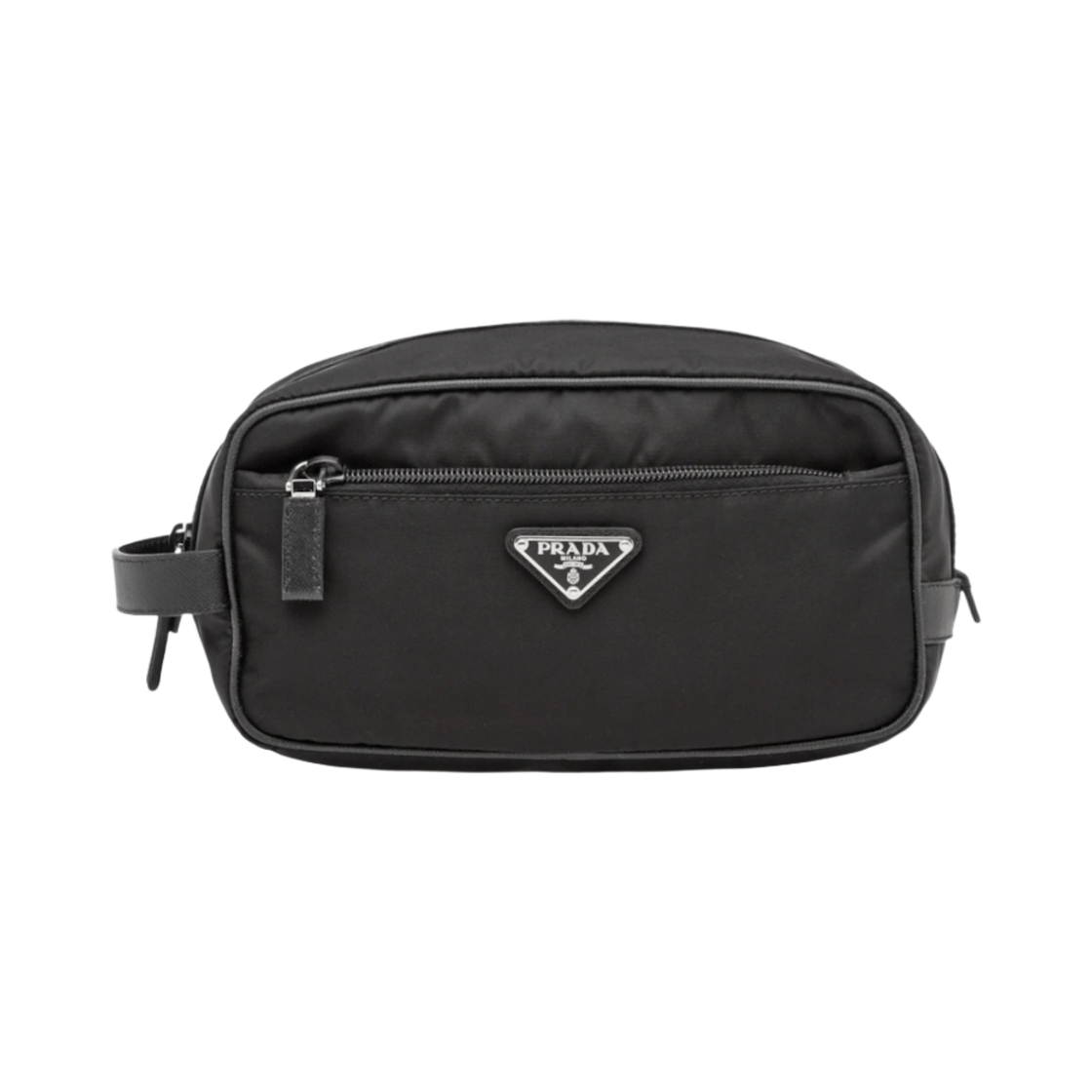 프라다 리나일론 앤 사피아노 레더 트래블 파우치(Prada Re-Nylon and Saffiano Leather Travel Pouch Black)