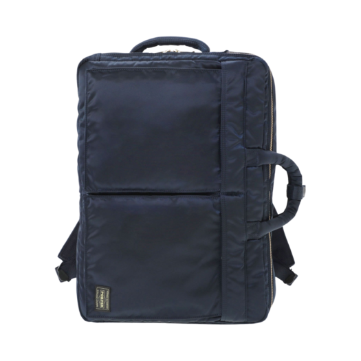 Porter All New Tanker 3Way Document Bag Zip Iron Blue