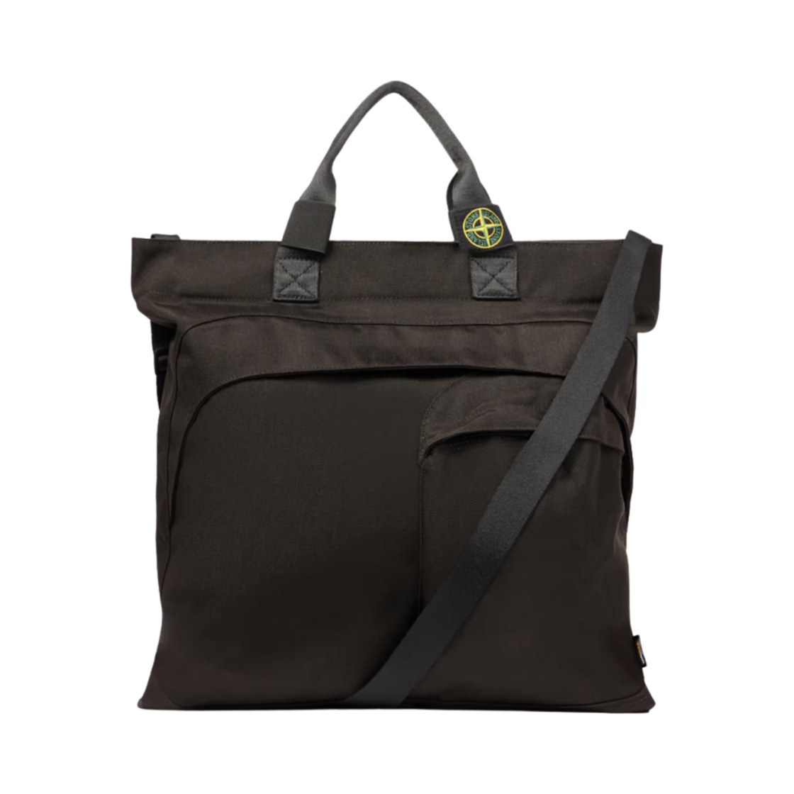 K1S1592000-15S0075-V0062 Stone Island 9200015 Resin Treated Cordura 1500 Tote Bag with Multiple Pockets and Shoulder Strap Lead Grey - 25SS