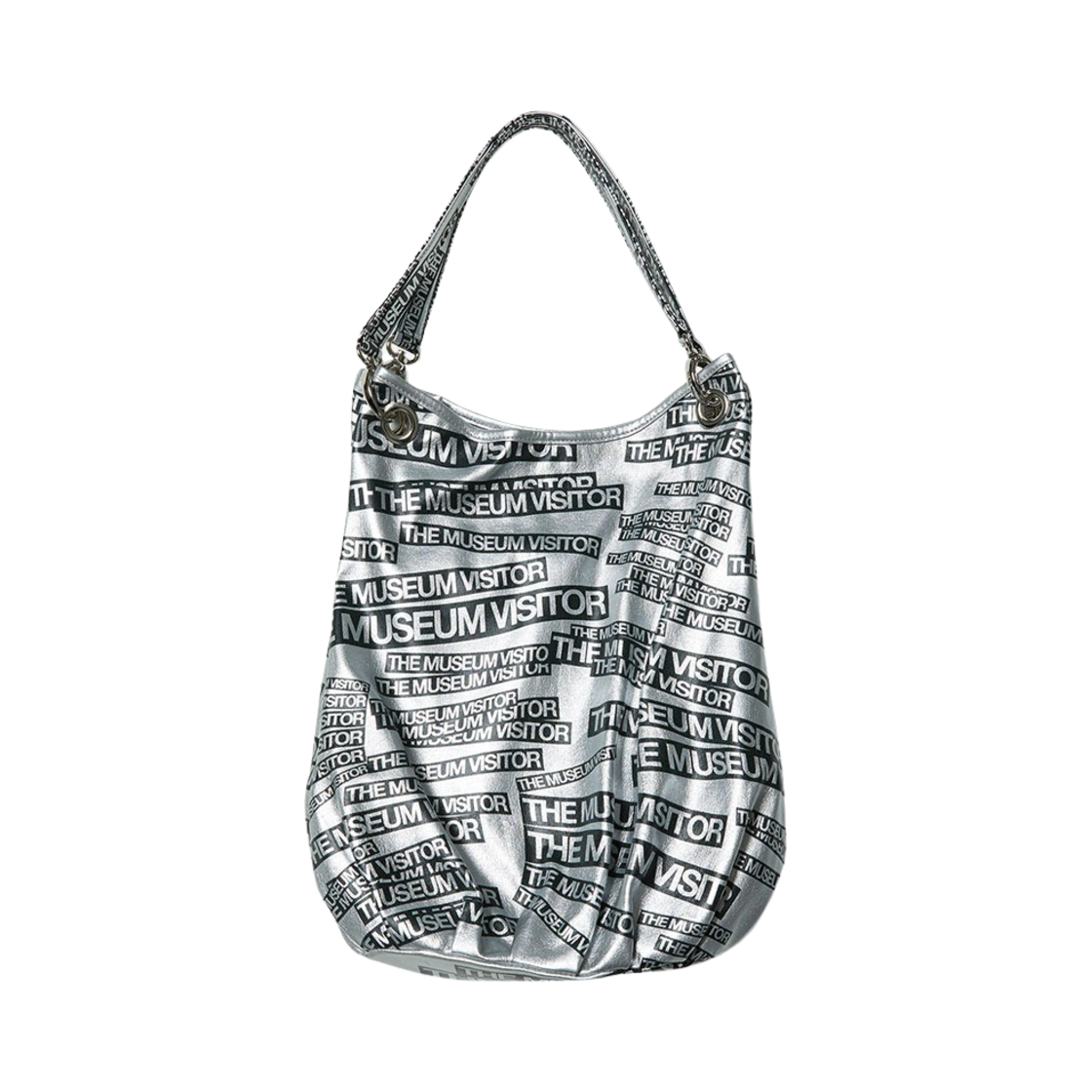 더뮤지엄비지터 로고 프린티드 토트백 실버 - 23PS