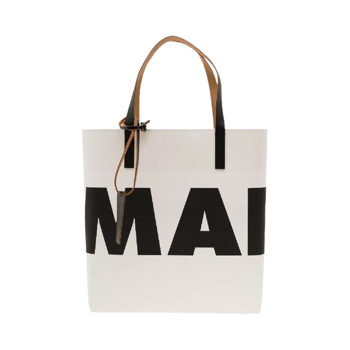 마르니 셀룰로스 토트백 내츄럴 화이트 블랙(Marni Cellulose Tote Bag Natural White Black) - 1