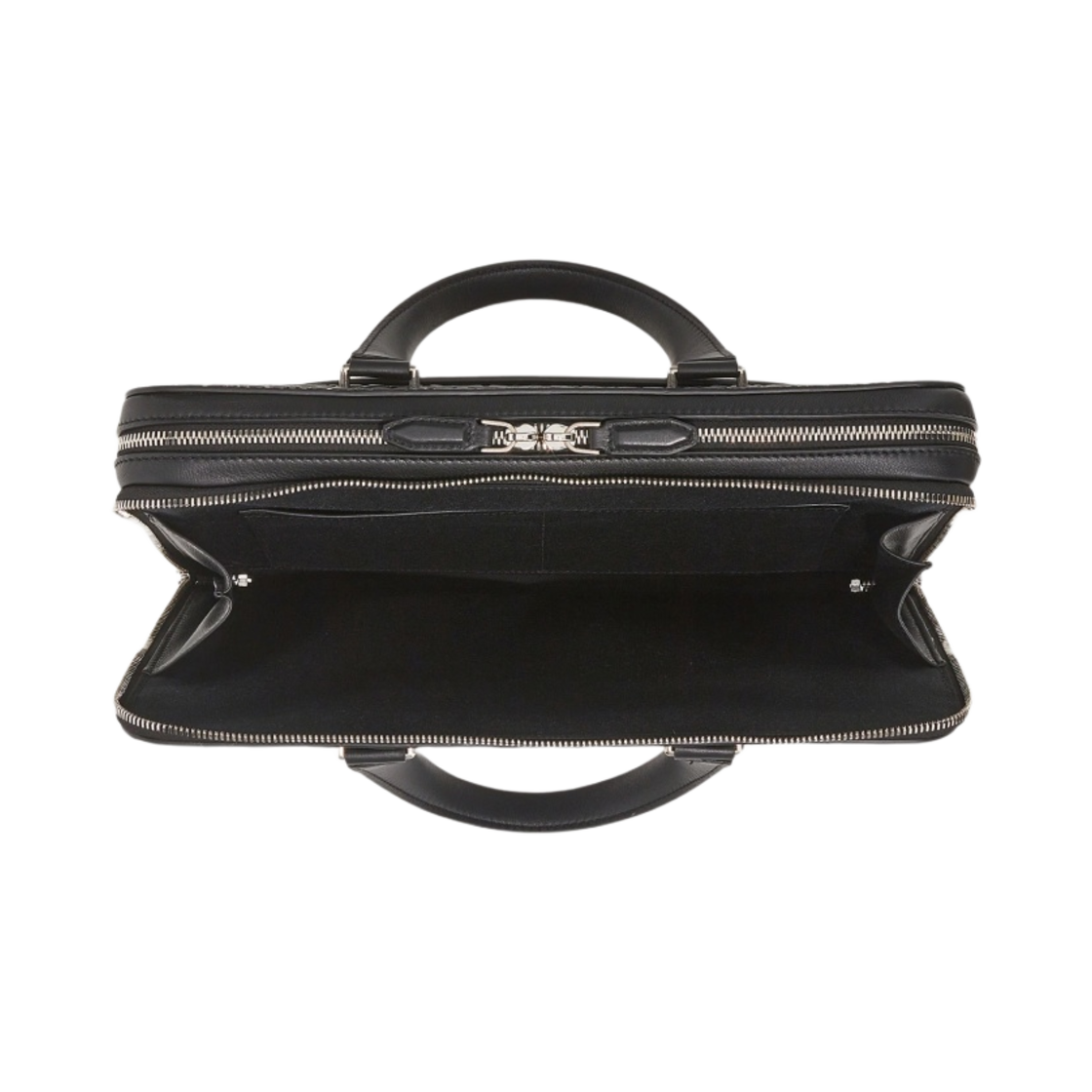 페라가모 간치니 패턴 비즈니스백 블랙(Ferragamo Gancini Pattern Business Bag Black) - 4