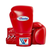 Winning Lace Up Boxing Gloves Red