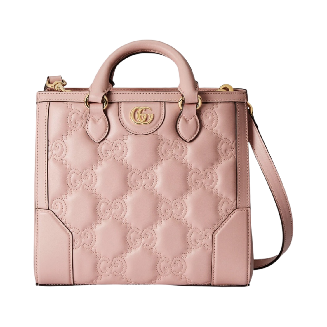 구찌 GG 마틀라세 미니 탑 핸들백 핑크(Gucci GG Matelasse Mini Top Handle Bag Pink) - 1