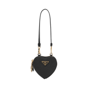 Prada Saffiano Leather Mini Pouch Black