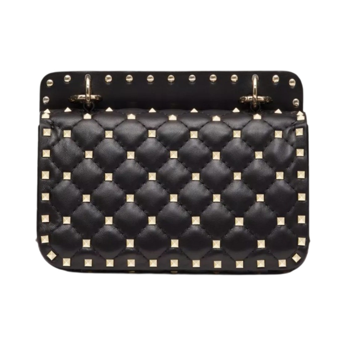 발렌티노 스몰 나파 락스터드 스파이크백 블랙(Valentino Small Napa Rockstud Spike Bag Black) - 3