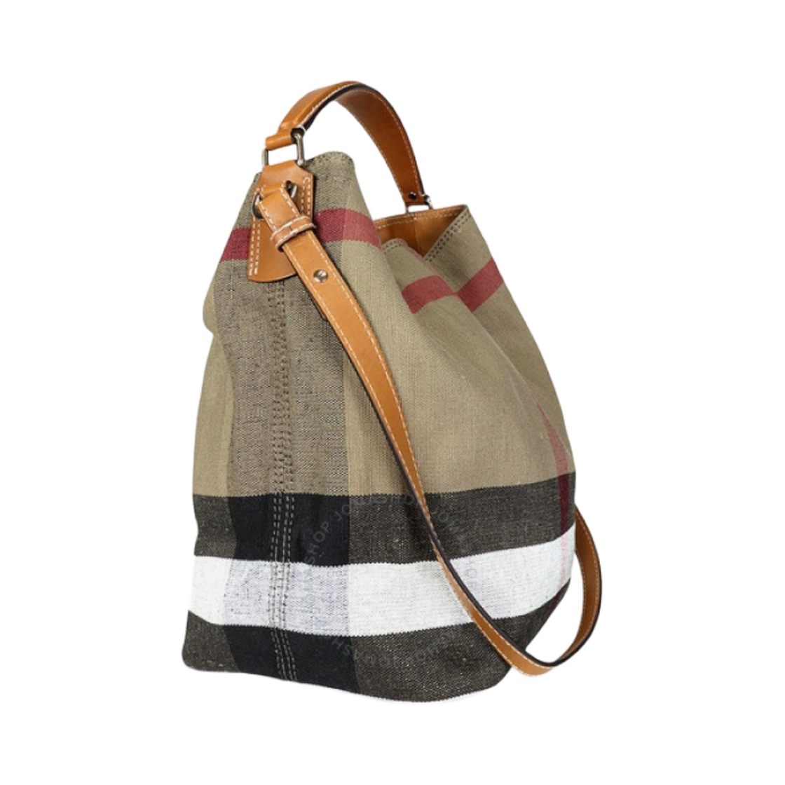 버버리 캔버스 체크 애쉬비 숄더백 브라운(Burberry Canvas Check Ashby Shoulder Bag Brown) - 2