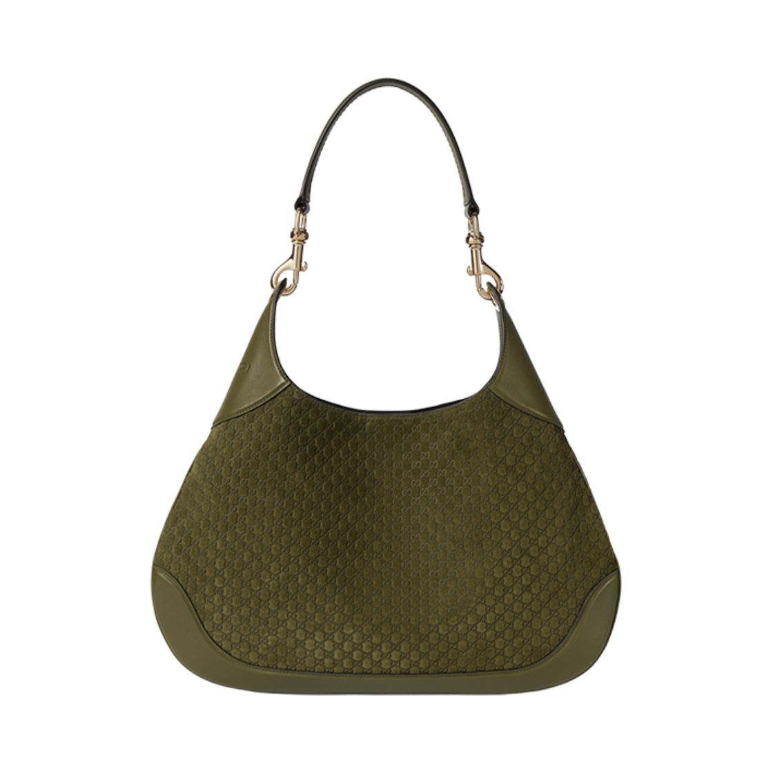 834981-AAEE7-3027 Gucci B Small Shoulder Bag Dark Green