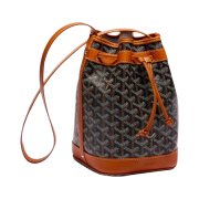 Goyard Petit Flot Bucket Bag Black Tan