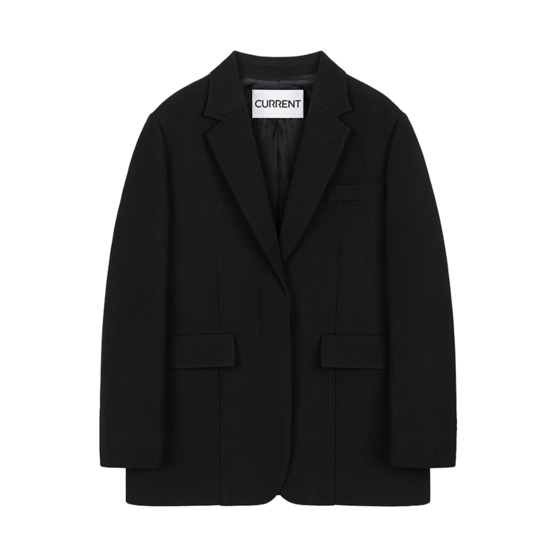 커렌트 개버딘 트윌 울 자켓 블랙(Current Gaebardine Twill Wool Jacket Black)