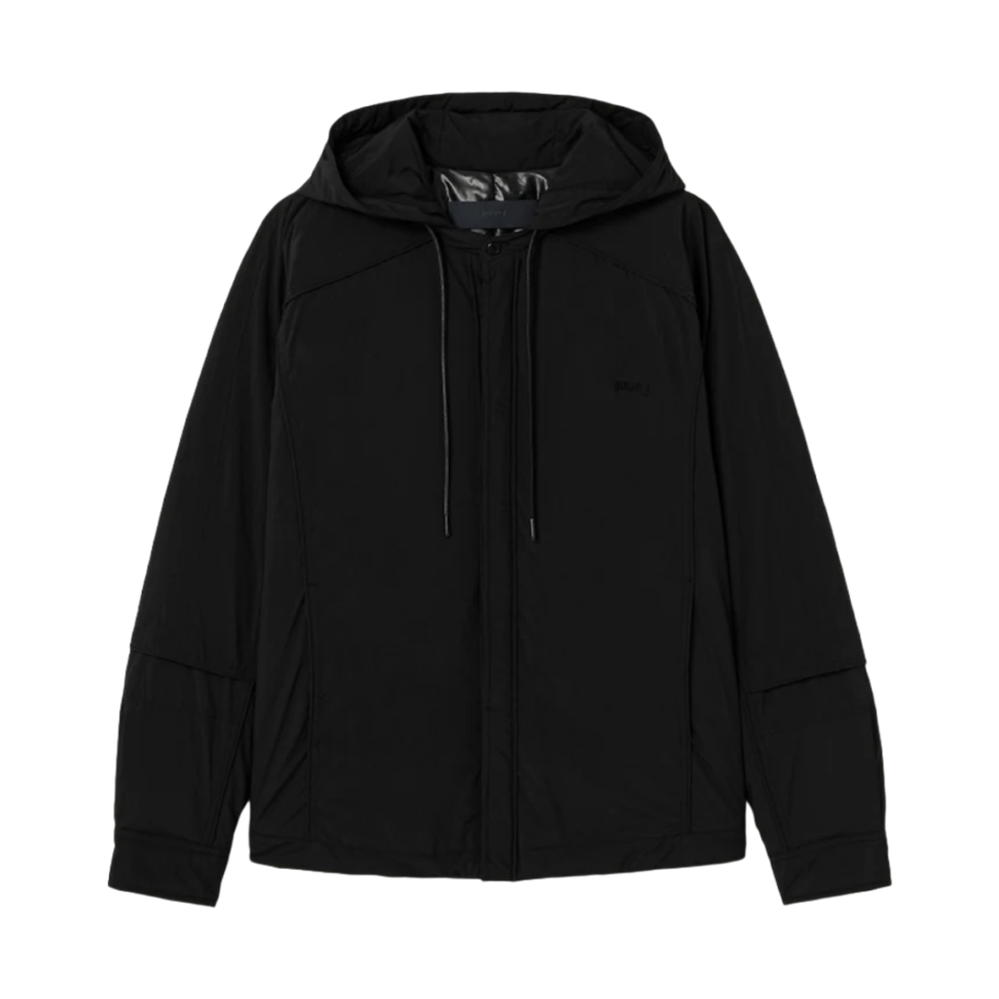 준지 나일론 다운 후드 코치 셔츠 블랙 - 23FW(Juun.J Nylon Down Hoodie Coach Shirt Black - 23FW)