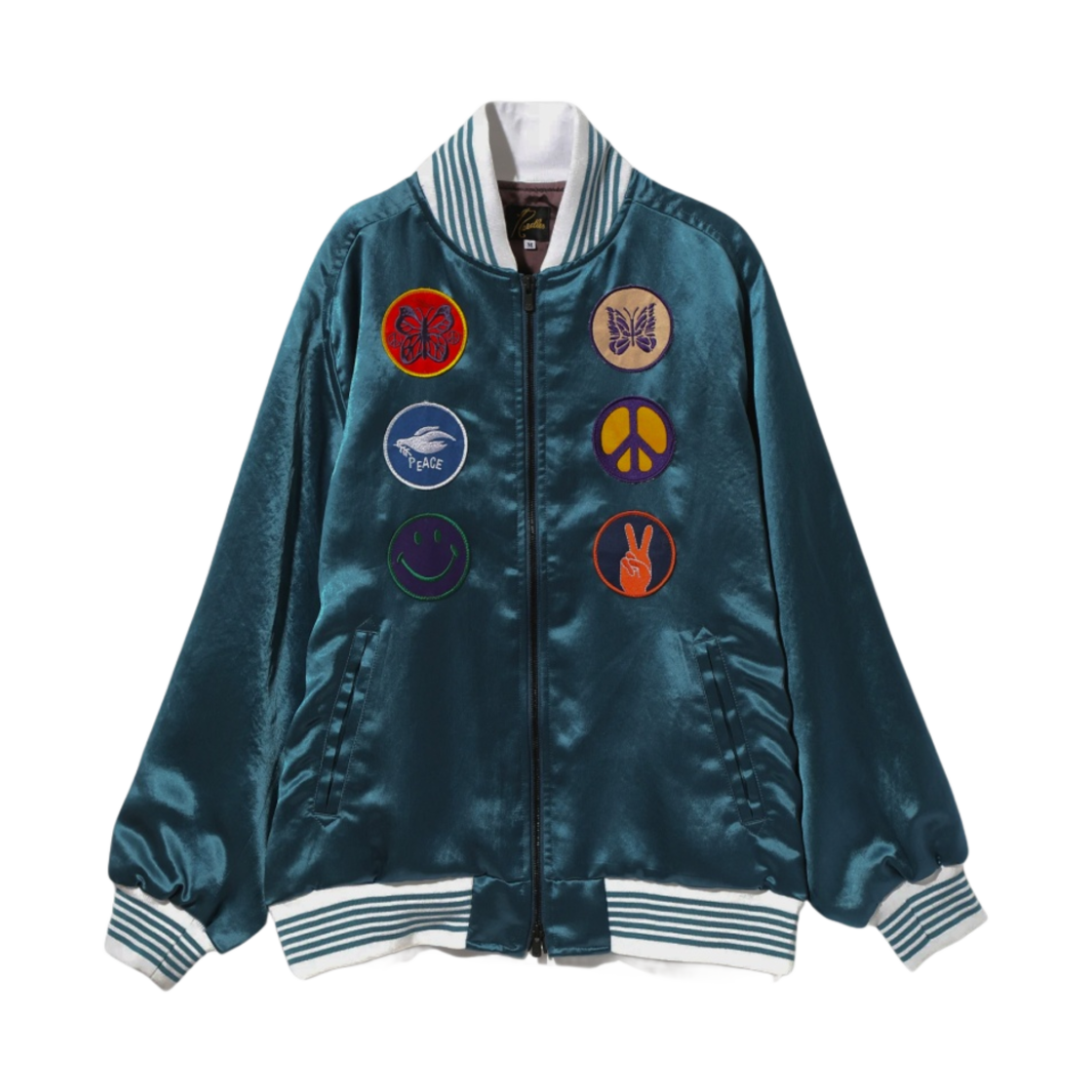 니들스 아세테이트 사틴 어워드 자켓 블루