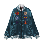 Needles Acetate Sateen Award Jacket Blue