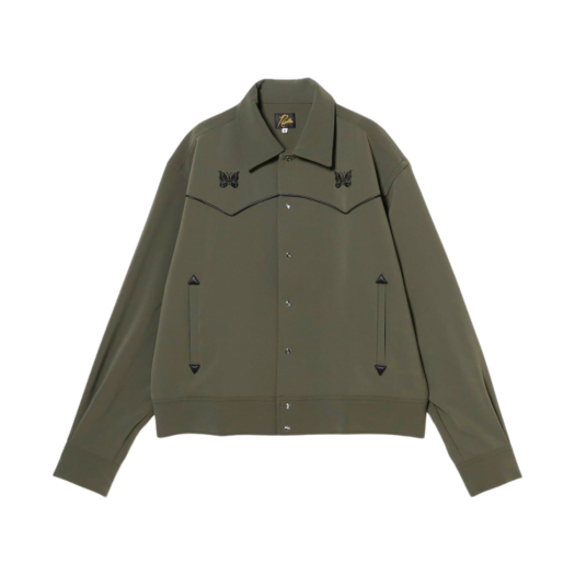 Needles PE/PU Double Cloth Piping Cowboy Jacket Olive