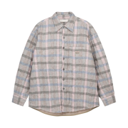 Stussy x Our Legacy Work Shop Borrowed Jacket Pale Linen Check