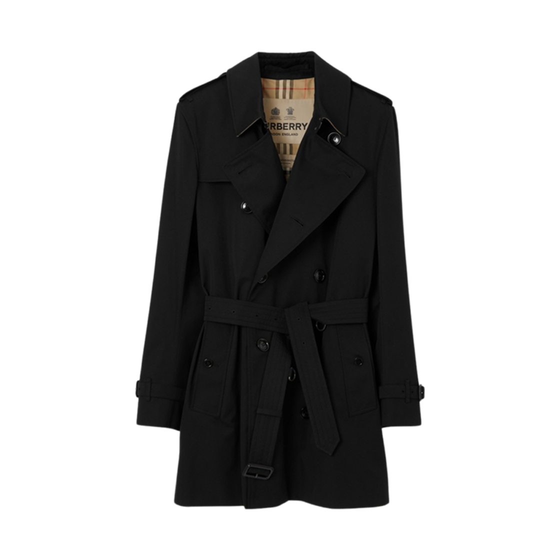 버버리 켄싱턴 헤리티지 트렌치 코트 블랙(Burberry Kensington Heritage Trench Coat Black) - 1