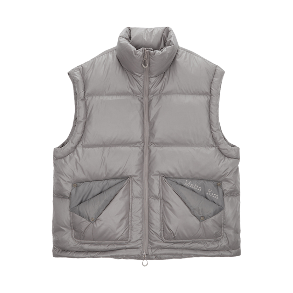 마뗑킴 폴디드 포켓 다운 베스트 베이지(Matin Kim Folded Pocket Down Vest Beige)