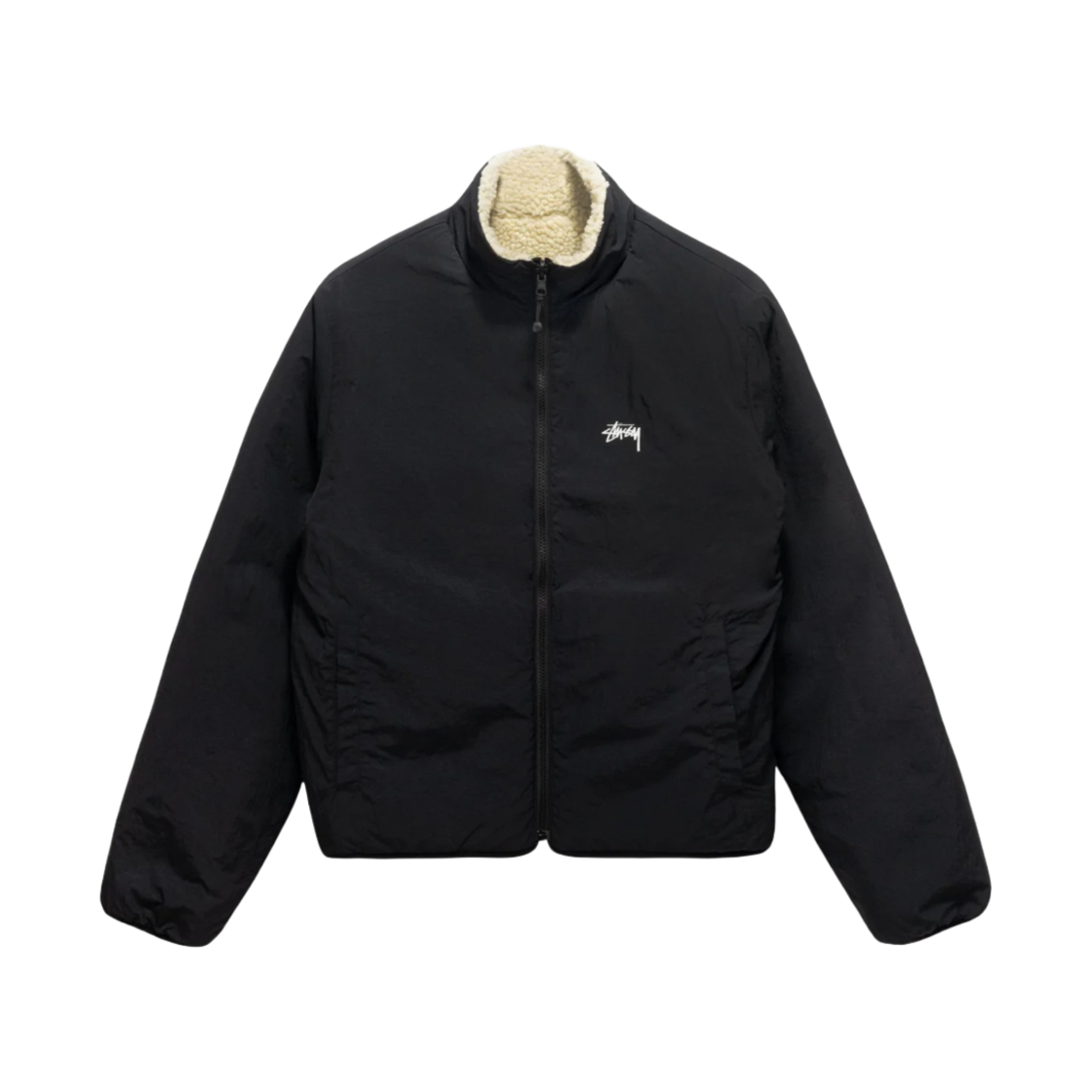 스투시 8볼 쉐르파 자켓 내츄럴(Stussy 8 Ball Sherpa Jacket Natural) - 3