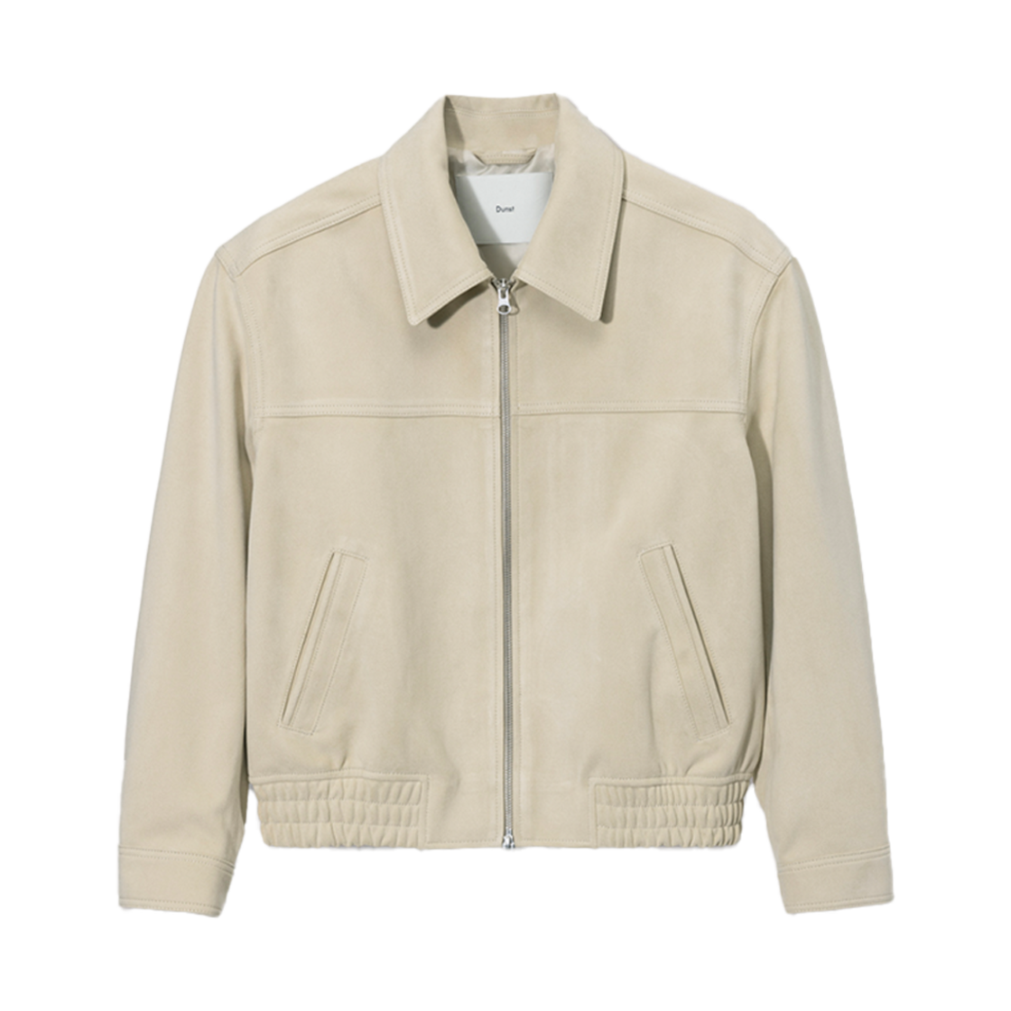 UDJU5A107CR Dunst Unisex Vegan Suede Collared Blouson Cream
