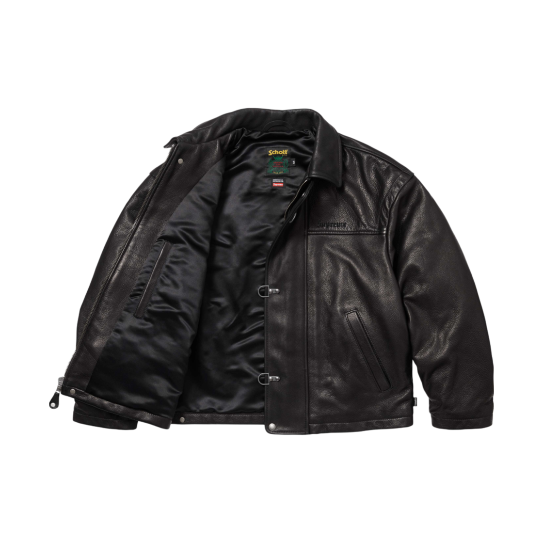 ジャケット・アウター 25SS Supreme Schott Leather Clip Jacket Supreme×Schott 25SS【Leather Clip Jacket】レザークリップジャケット