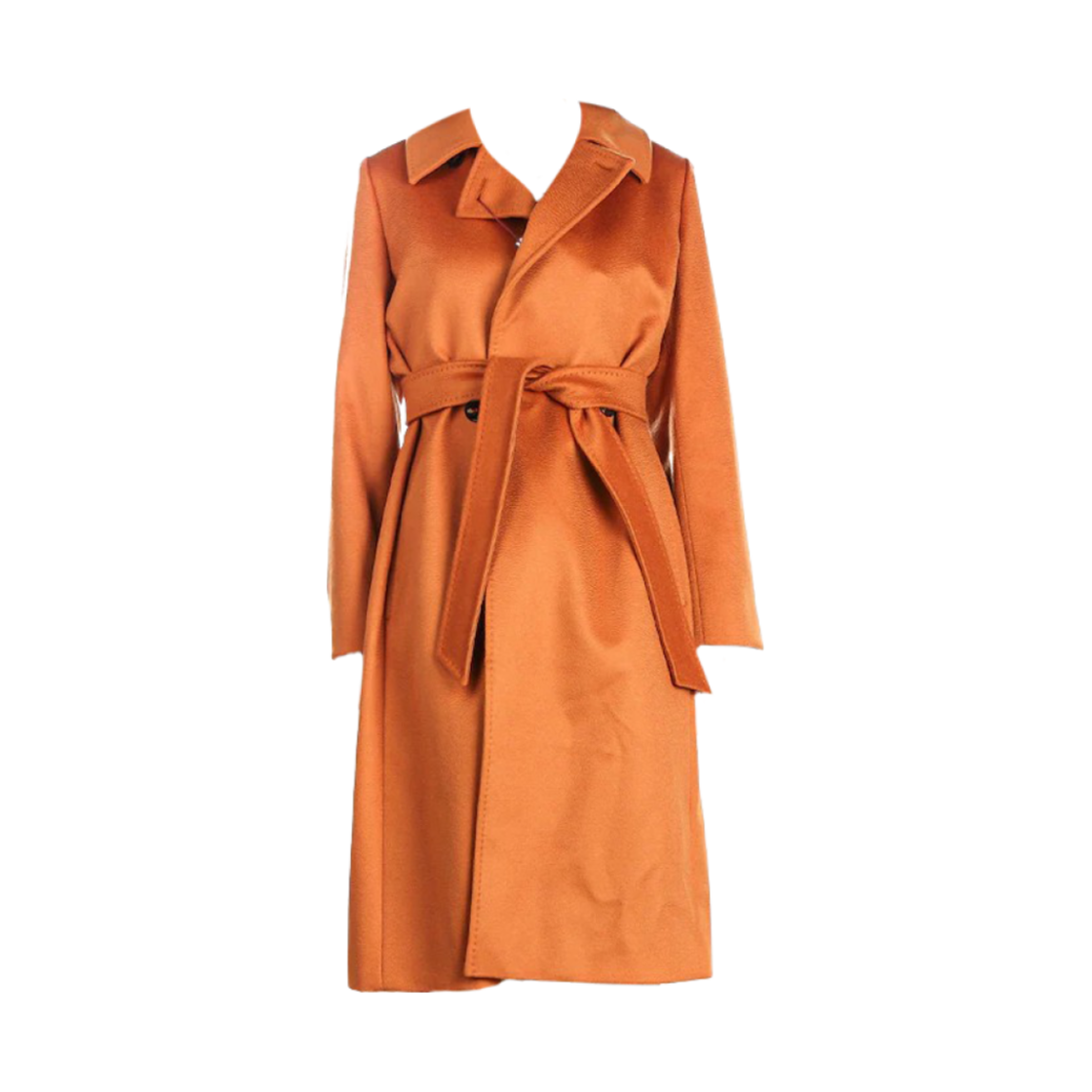 BCOLLAG-059 (W) Max Mara Studio Bcollag Wool Coat Orange