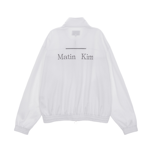W) 마뗑킴 로고 코팅 점퍼 아이보리 | Matin Kim | KREAM