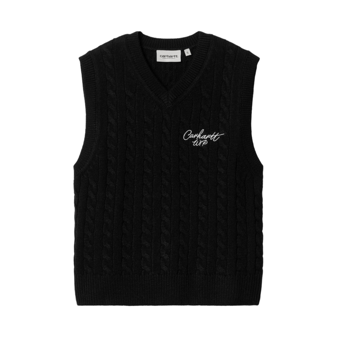(W) 칼하트 WIP 시그니쳐 니트웨어 베스트 블랙