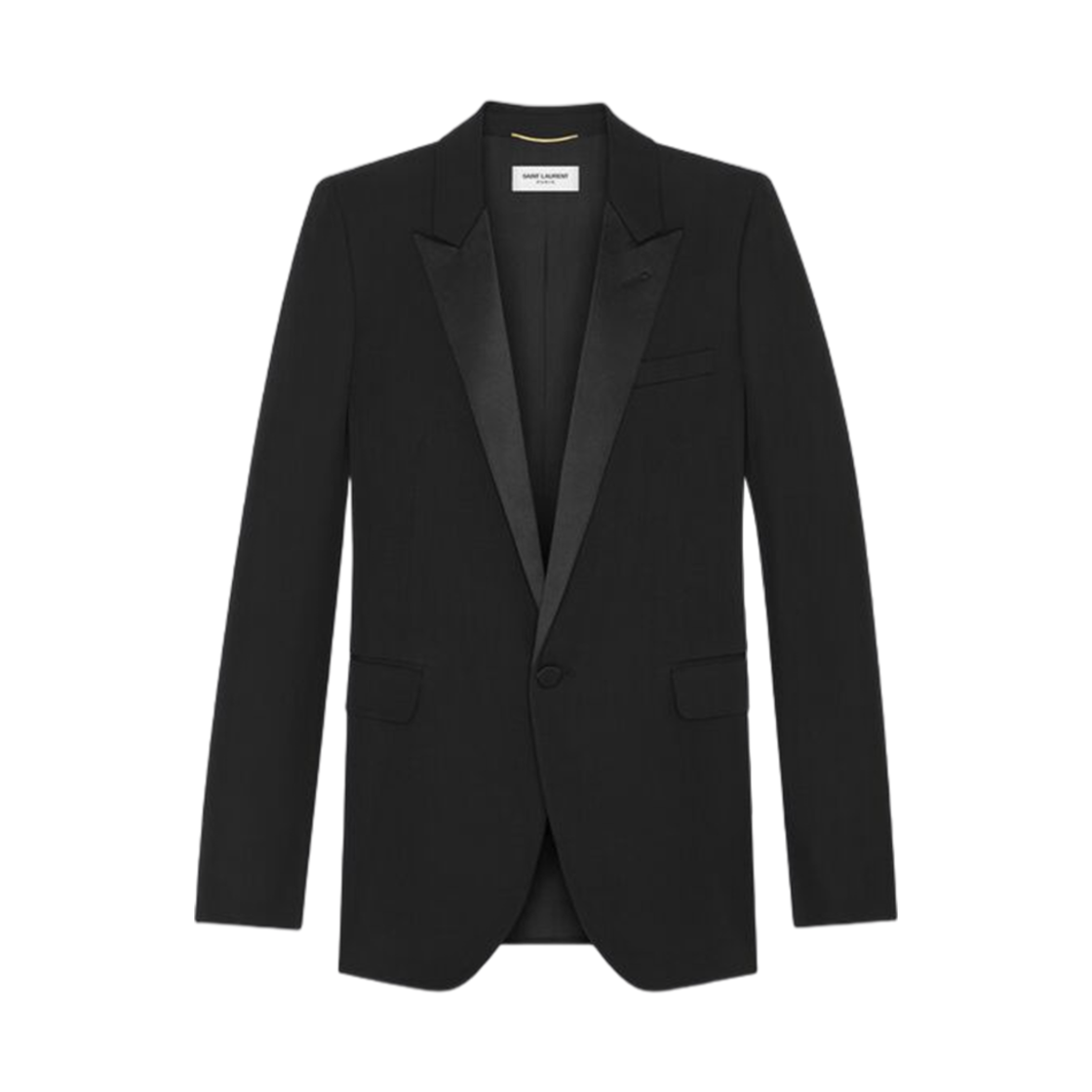 (W) 생로랑 턱시도 자켓 그레인 드 뿌드르 블랙
