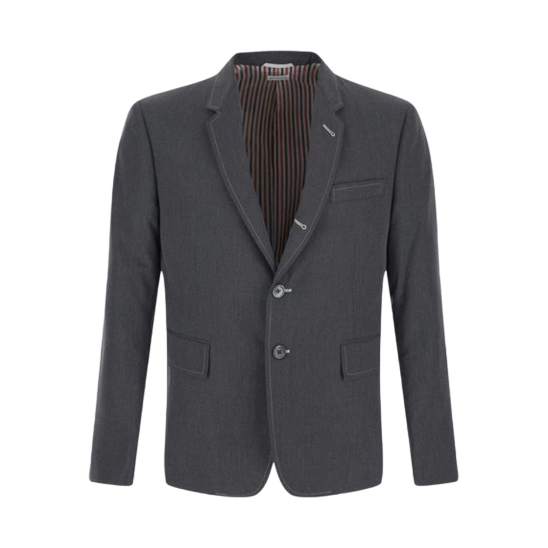 톰브라운 타입라이터 클로스 하이 암홀 스포츠 코트 미디움 그레이(Thom Browne Typewriter Cloth High Armhole Sport Coat Medium Grey) - 1