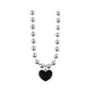 Nonenon Big Black Love Necklace