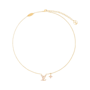 (W) Louis Vuitton LV Iconic Enamel Necklace Pink