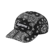 Supreme Bandana Camp Cap Black - 21SS