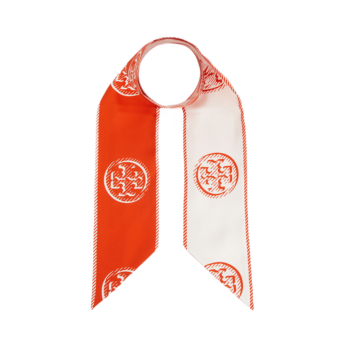174863-600 (W) Tory Burch Silk Scarf Red - 25FW