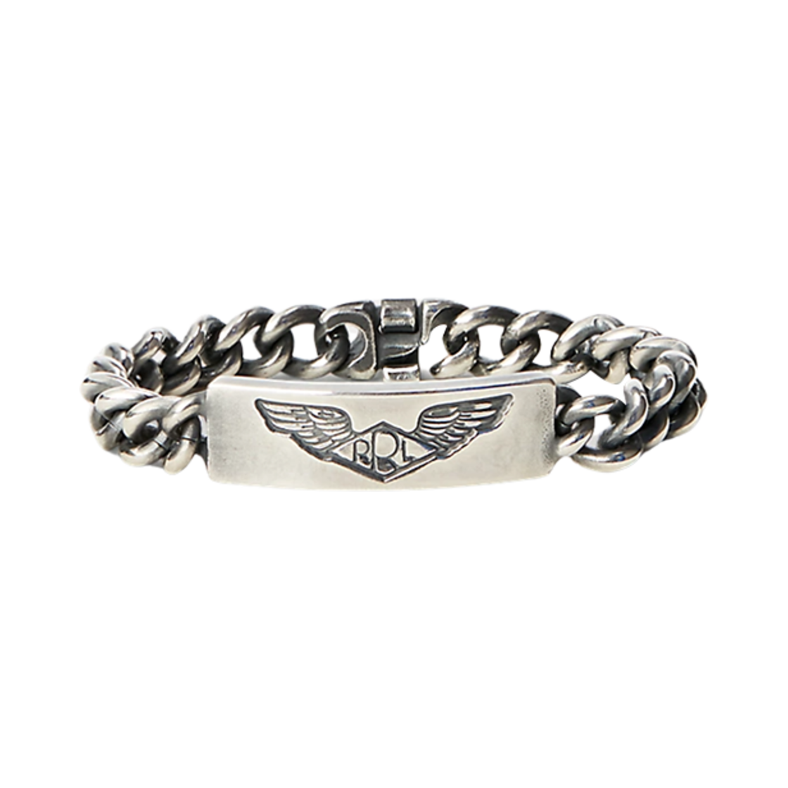 더블알엘 핸드메이드 스털링 실버 ID 브레이슬릿 실버(Double RL Handmade Sterling Silver ID Bracelet Silver) - 1