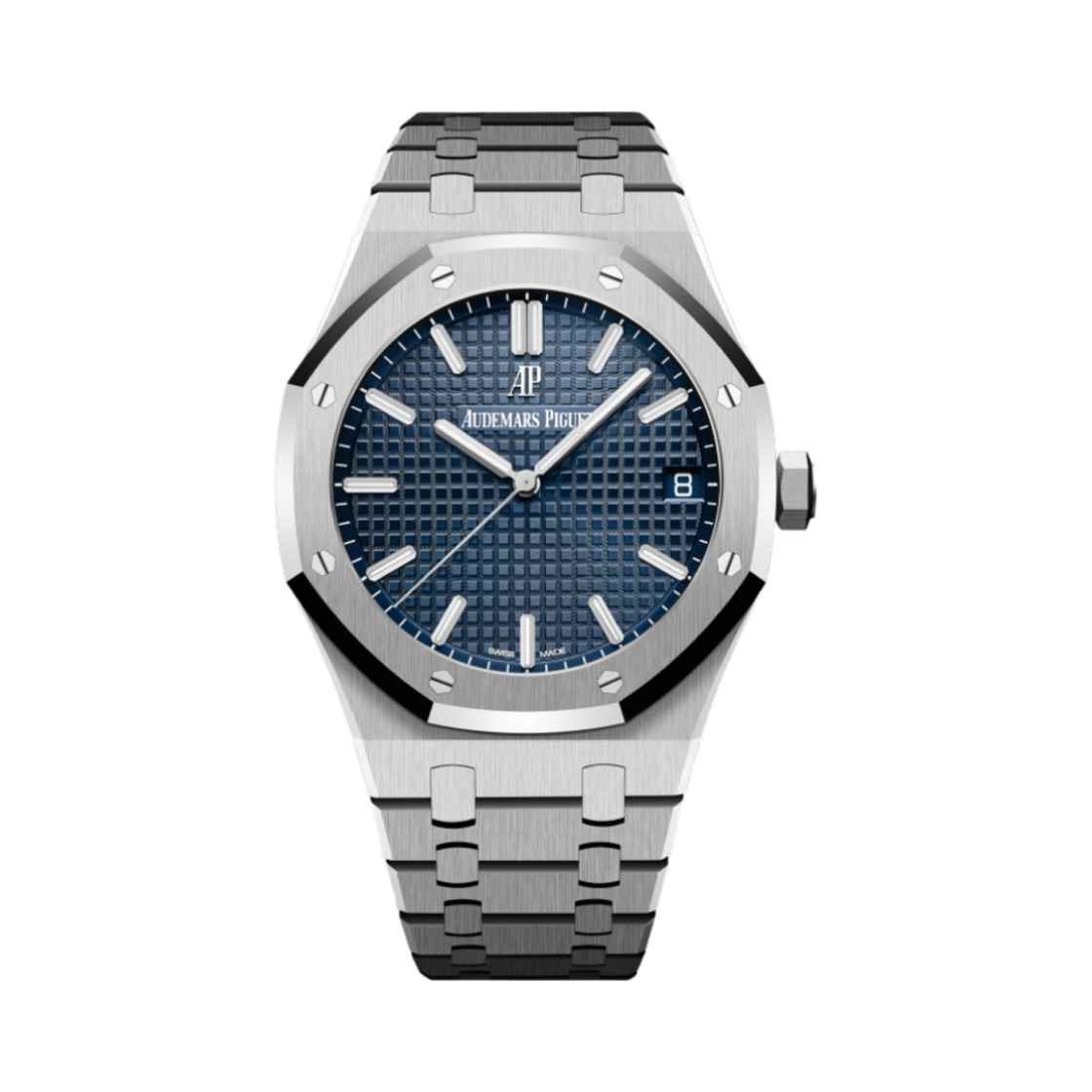 오데마 피게 로얄 오크 셀프와인딩 41mm 스틸 브레이슬릿 블루(Audemars Piguet Royal Oak Selfwinding 41mm Steel Bracelet Blue)