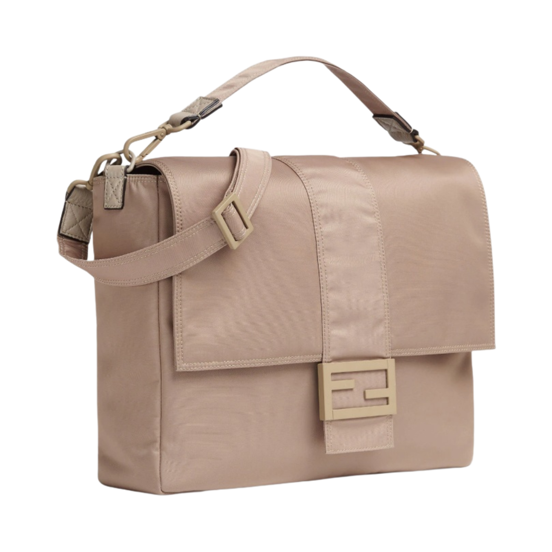 펜디 라지 나일론 바게트 메신저백 베이지(Fendi Large Nylon Baguette Messenger Bag Beige) - 2